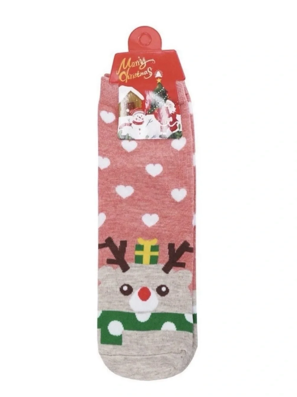 Christmas Santa Reindeer Snowflakes Festive Winter Holiday Sock Bundle 5-Count